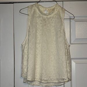 Elodie Cream Floral Lace Blouse